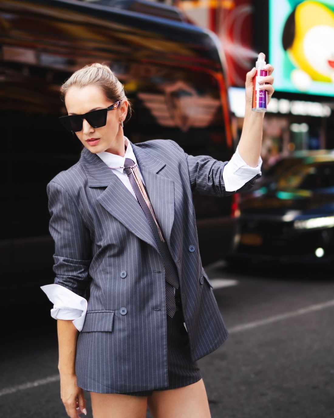 Nina Pimenta in Times Square, New York
